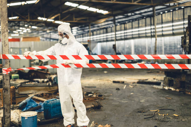 Professional Hoarding Cleanup technician working in Lowell, MA